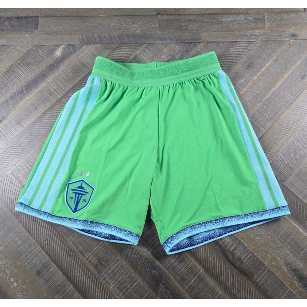 Adidas Seattle Sounders FC Soccer Shorts Mens Medium Semi Solar Lime JL8469 NWT
